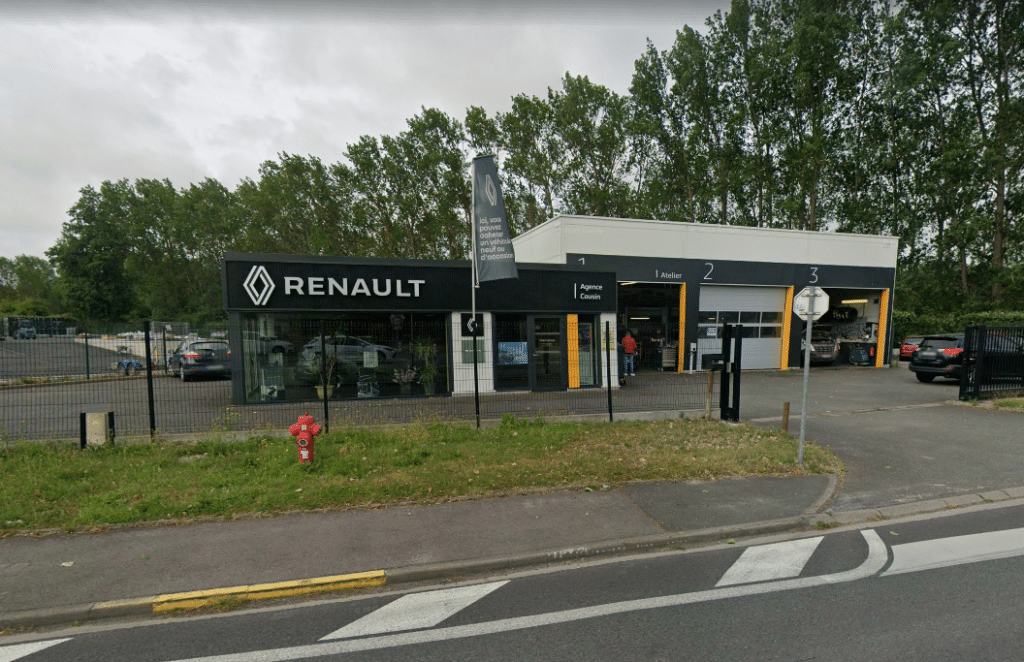 Façade du Garage Cousin à Armbouts-Cappel près de Dunkerque
